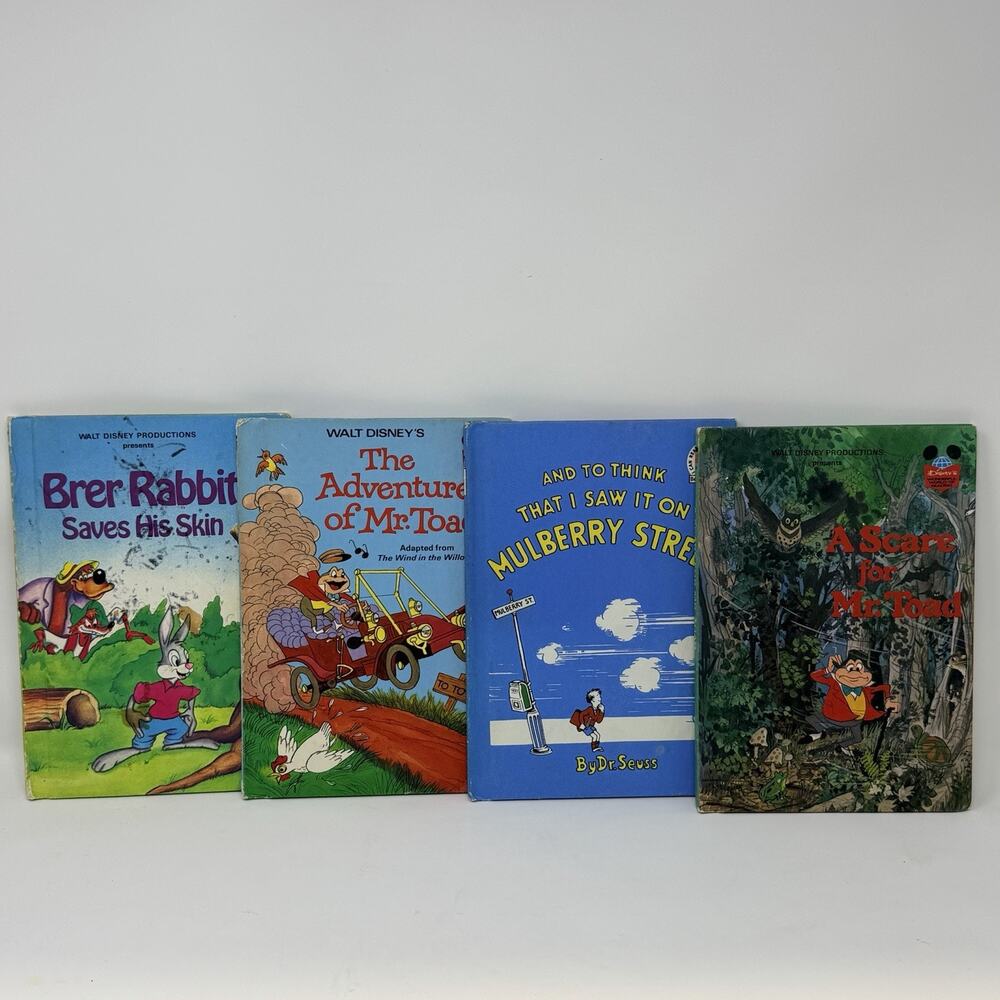 Walt Disney Wonderful World of Reading Lot of 4 Books HC Vintage 1973-1984